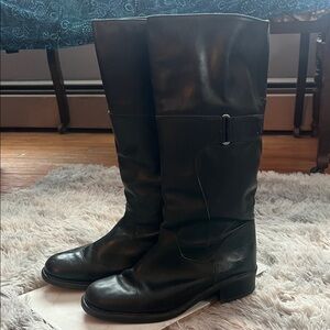 Jessica Black Leather Ladies Boots
